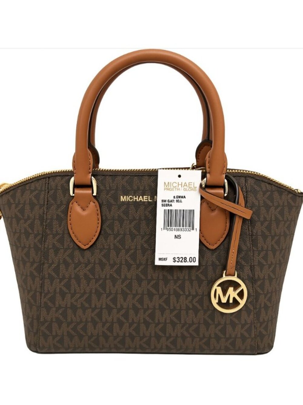 Michael Kors Brown Medium Satchel  Gold Hardware & Dual Handles - Picture 6 of 10